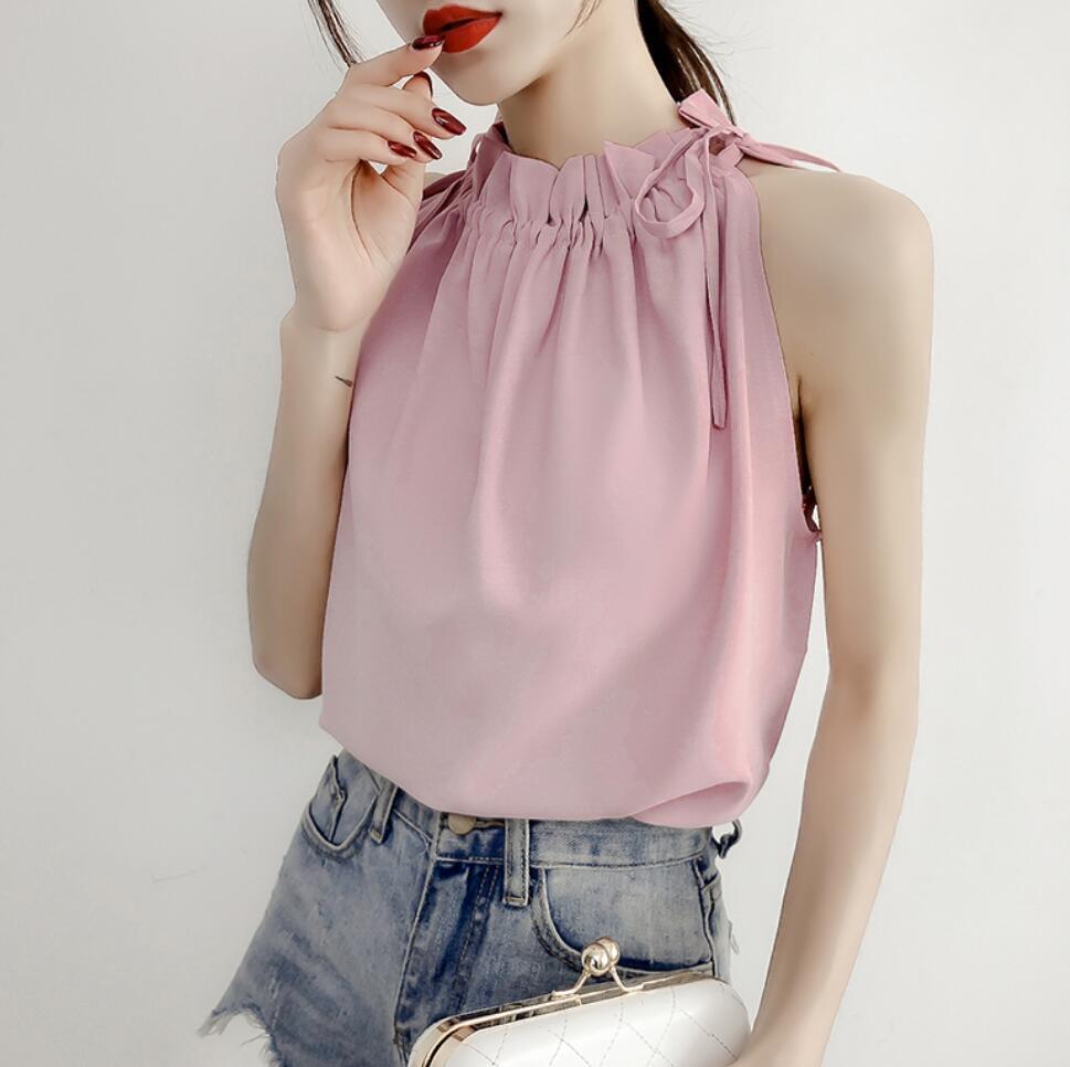 リボン付きキャミソール ホルターネック ピンク シフォン リボン付きキャミソール ホルターネック ピンク シフォン 楽天市場