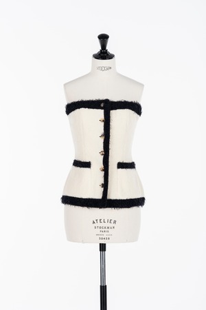 【25AW】FETICO フェティコ / Boucle knit bustier / ニットビスチェ