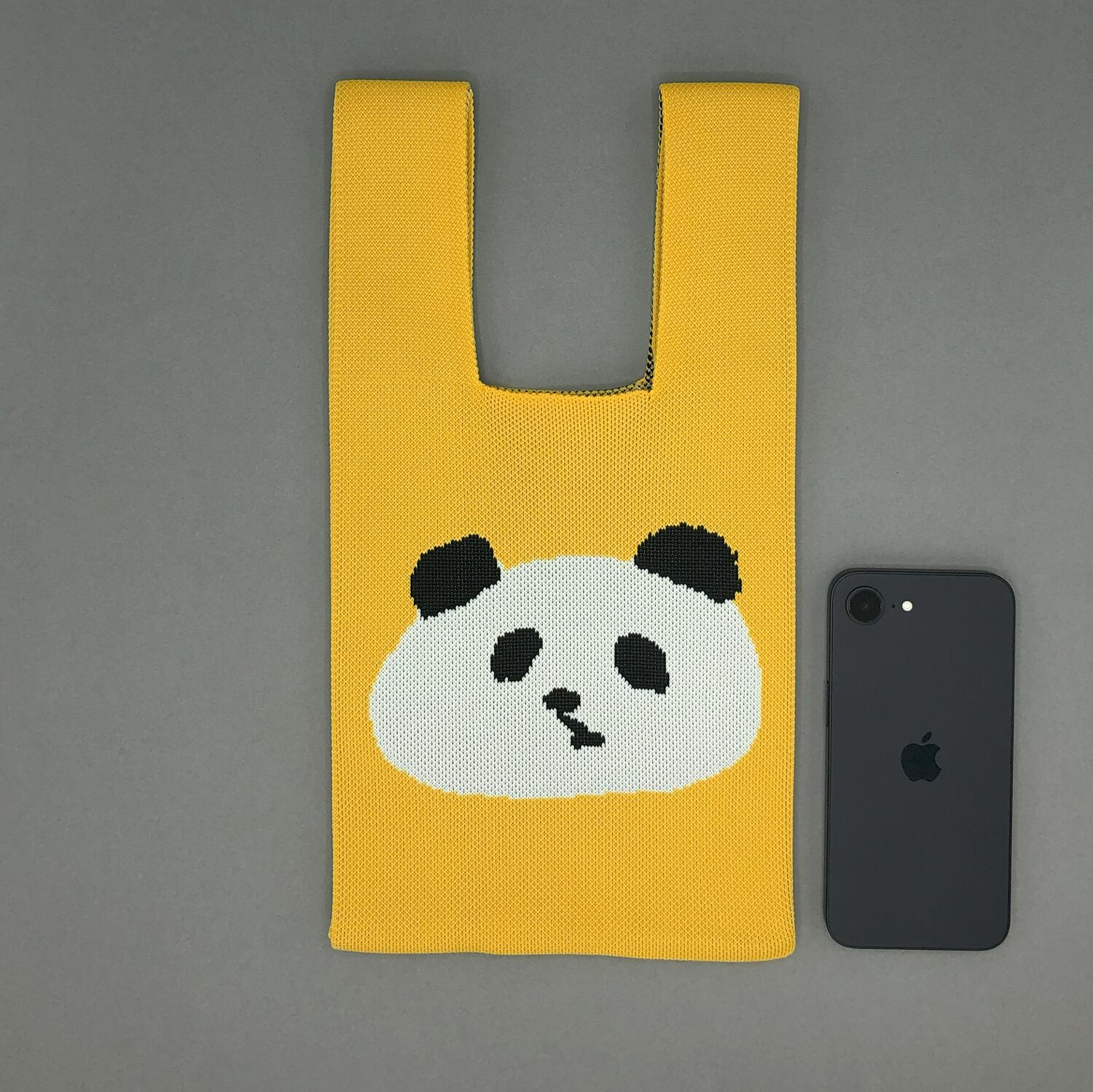 JIN KITAMURA】KNIT MINI MARCHE BAG パンダ ニット ミニマルシェ