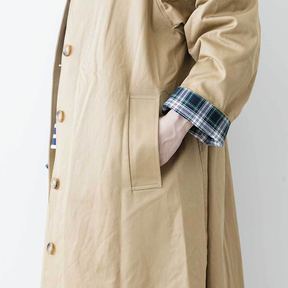 ミズイロインド　ステンカラーコート 送料無料】mizuiro ind ステンカラーコート | mizuiro