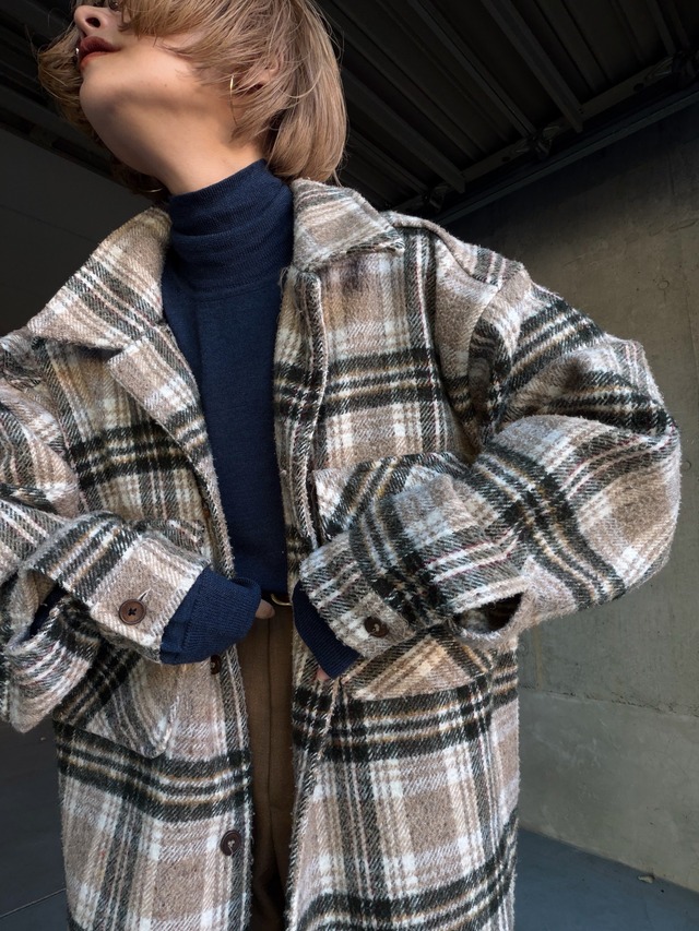 （SH1286）90’s Checked CPO shirt jacket made in Mexico