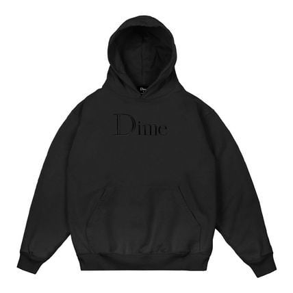 Dime Classic Logo Embroidered Hoodie - Black L - XL | BS Store powered by  BASE