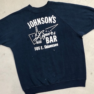 1970s RAGLAN S/S SWEAT SHIRT "NAVY"