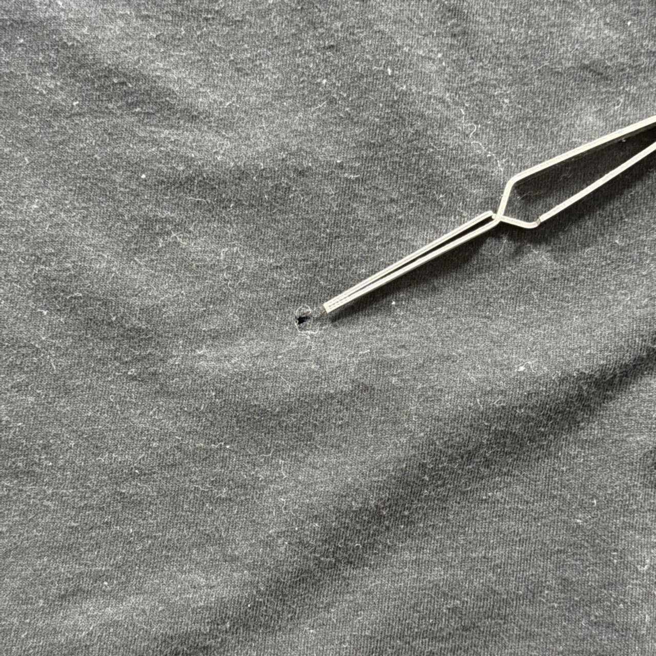 90s Hanes Pocket TEE solid black XL 古着 - 10