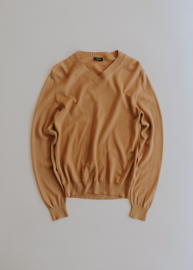 00's JIL SANDER v-neck wool knit