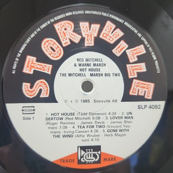 Red Mitchell / The Mitchell-Marsh Big Two - Hot House [SLP 4092] - 画像3