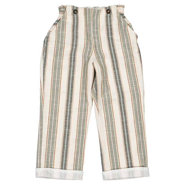 ご予約【MaisonMarelle】送料無料Bloomer straps TERNES - wide green stripes