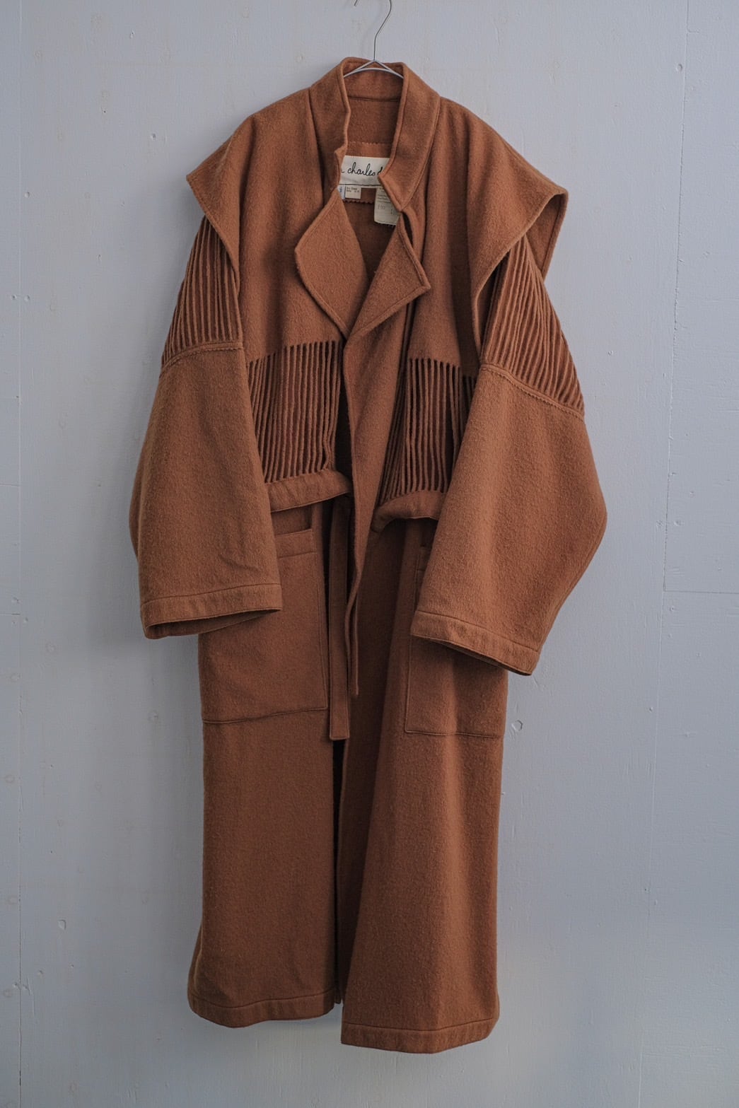 1980s Jean-Charles de Castelbajac wool coat | puzzle