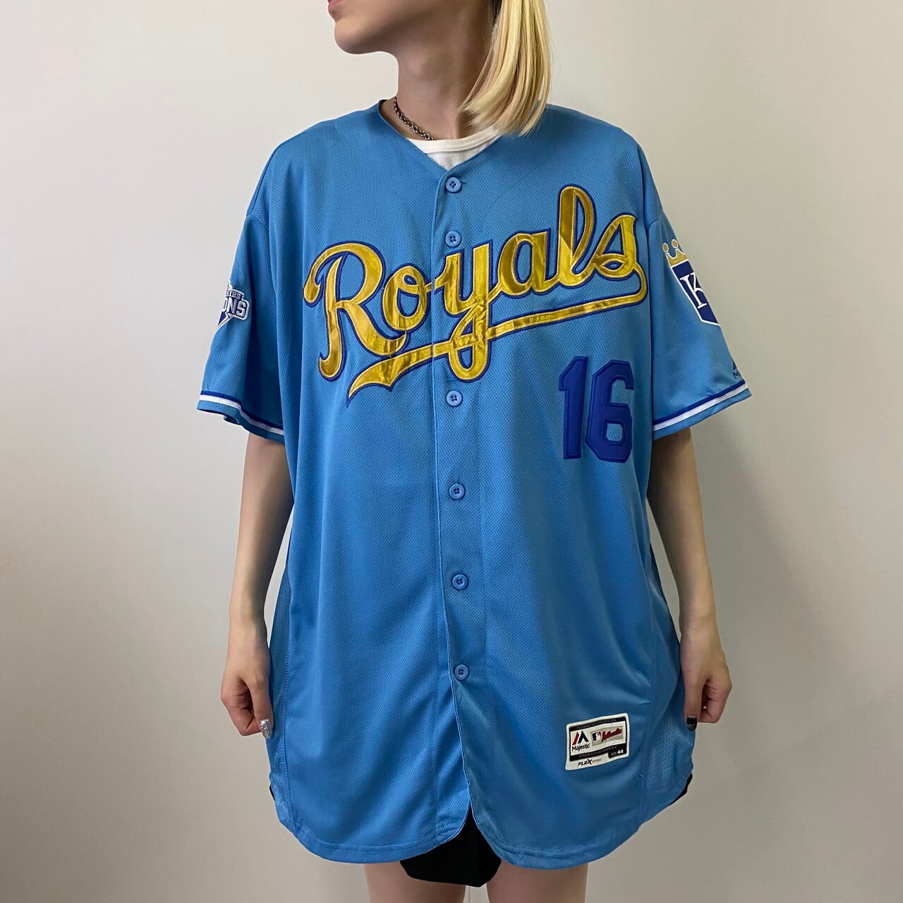 ナイキ 半袖 tシャツ L スウォッシュ MLB ロイヤルズ メジャー