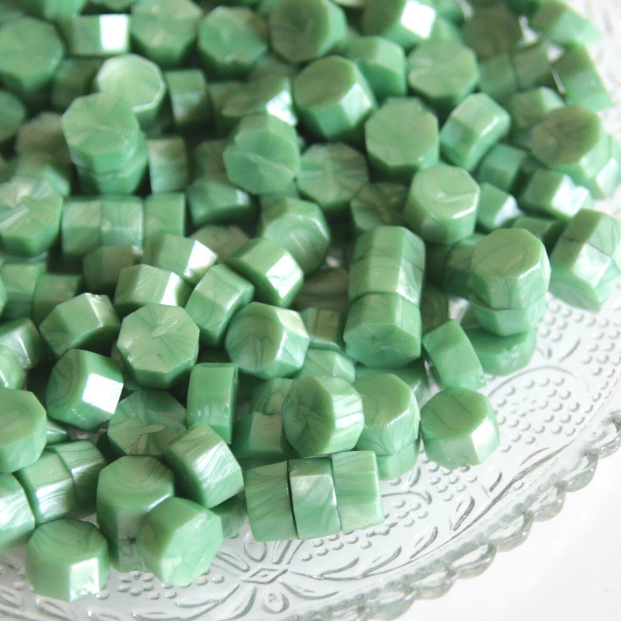 シーリングワックス パールグリーン 50粒