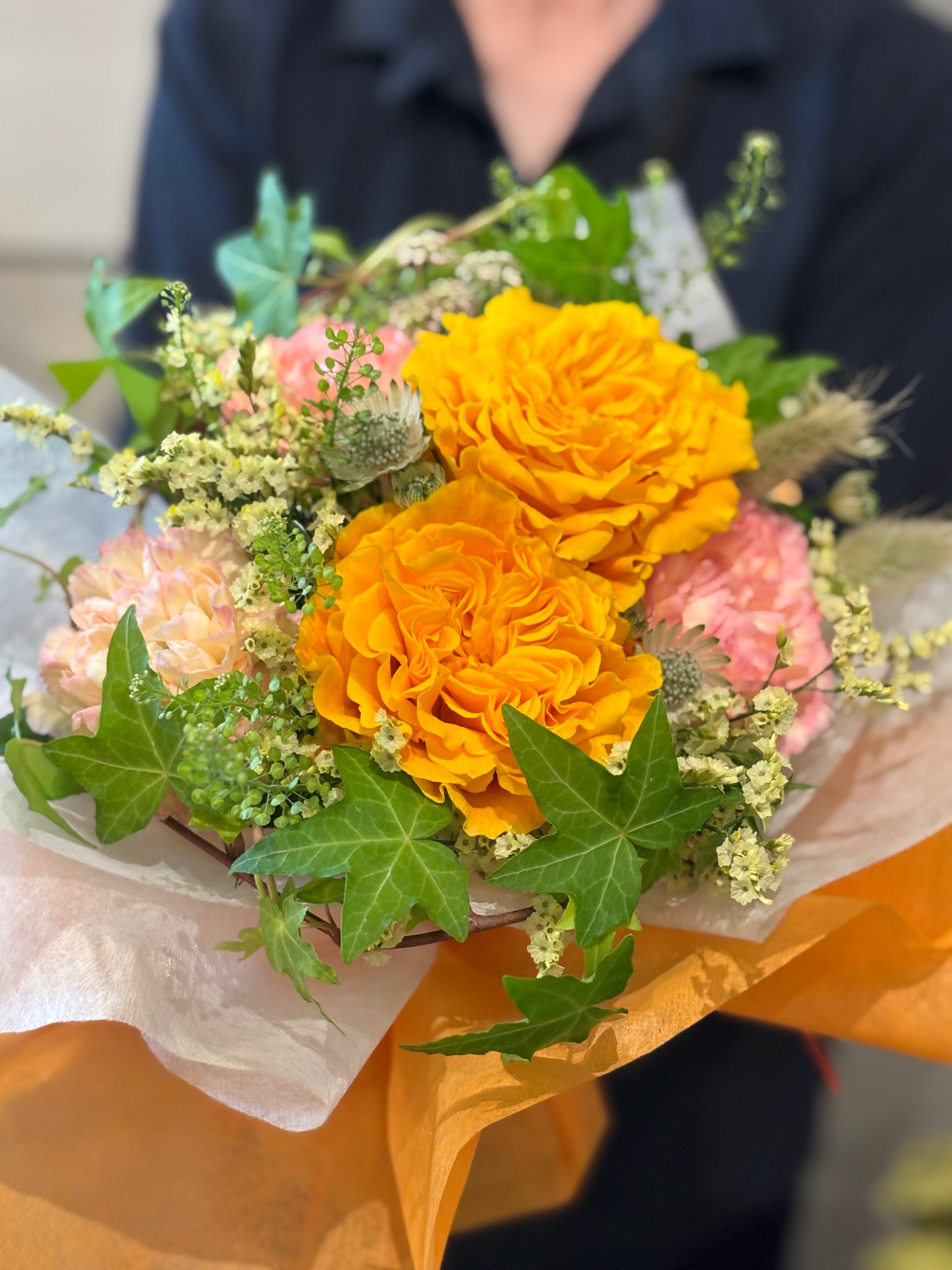スタンディングブーケyellow＆orange | 89's flower