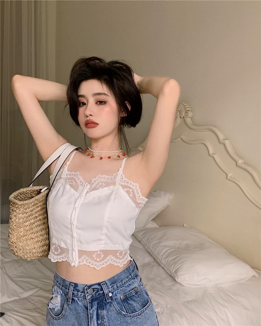 レースサマーショートジャケット 夏物 ピュア ブラックストロベリース49981456494