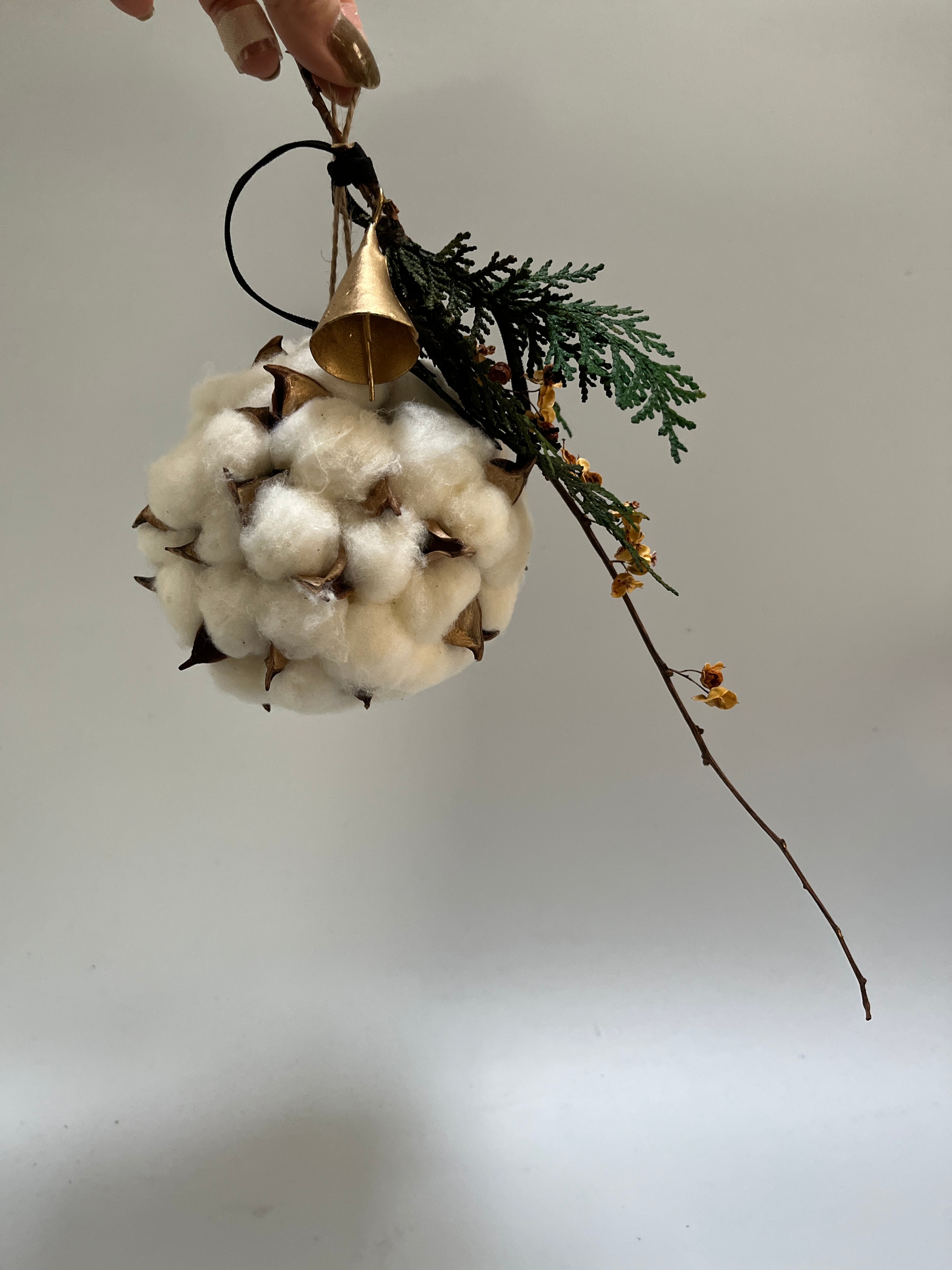 コットンフラワー オブジェ ヘクソカズラ Cotton Flower object