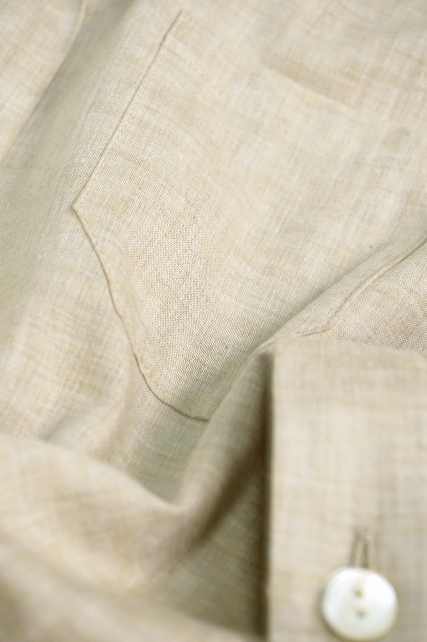 OG Co. Li. Chambray Open Collar Shirt