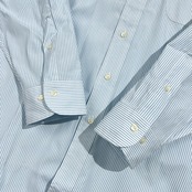 Brooks Brothers ブルックスブラザーズ ストライプ BD ボタンダウン 長袖 ワイシャツ ドレスシャツ サイズ 16 1/2-32/33 /ブルー系 メンズ トラッド