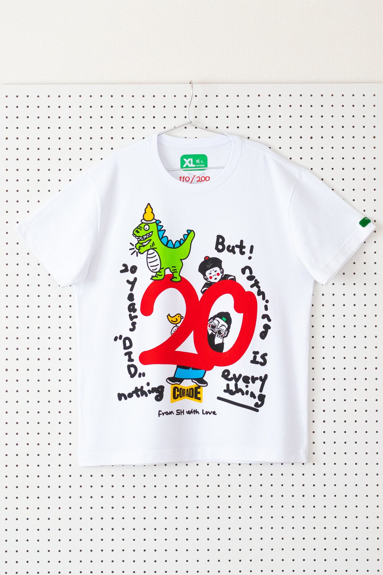 【予約販売商品】SorsorTシャツ 21年新作Corade white20周年記念Tシャツ　メンズ・レディース・ユニセックス