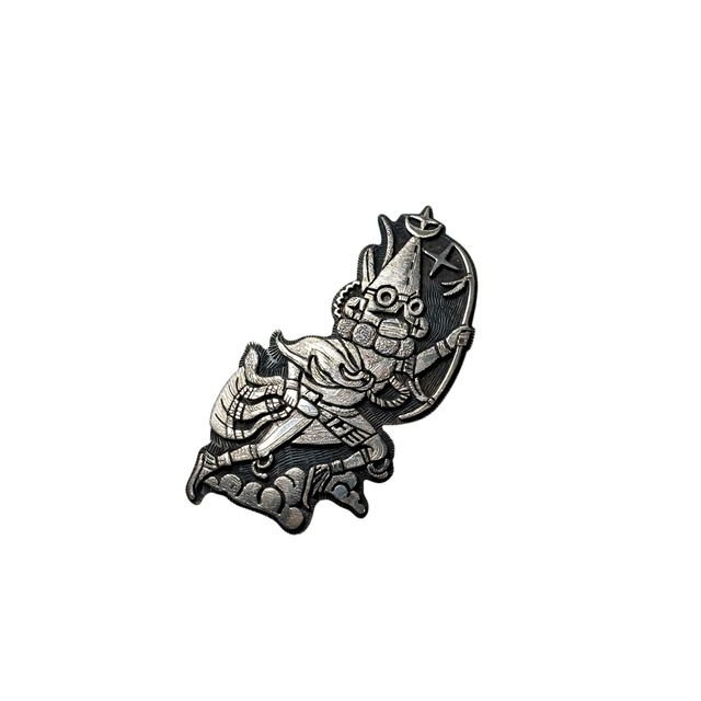 Hopi BENNETT KAGENVEMA overlay silver pendant