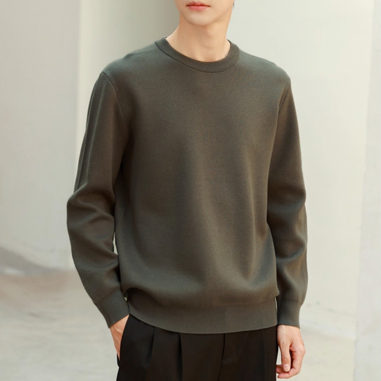 クルーネック レギュラー ニット af0375