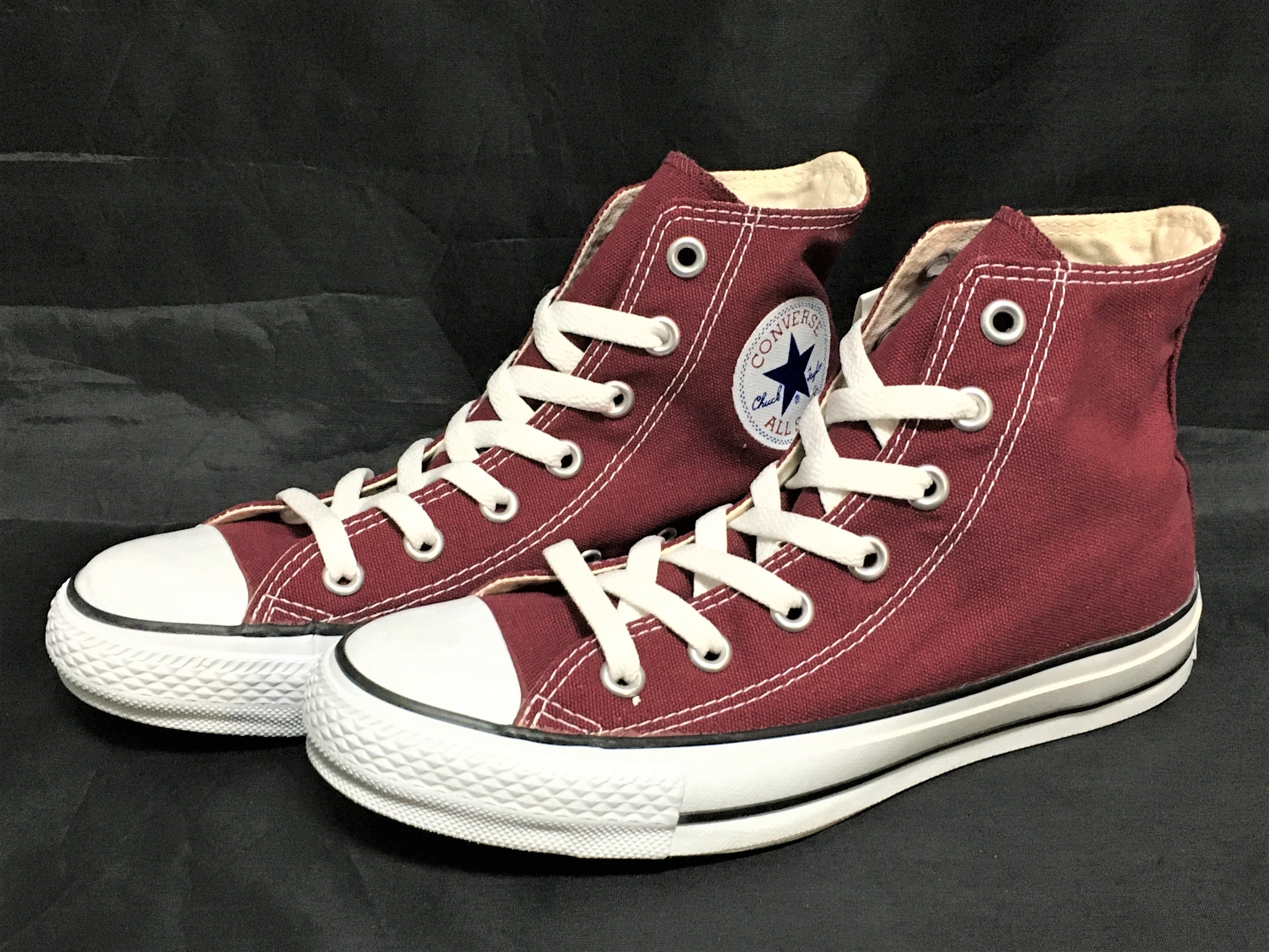 【未使用】CONVERSE 西陣織　朱色　24cm CONVERSE（コンバース）ALL STAR（オールスター）COLORS Hi 100th