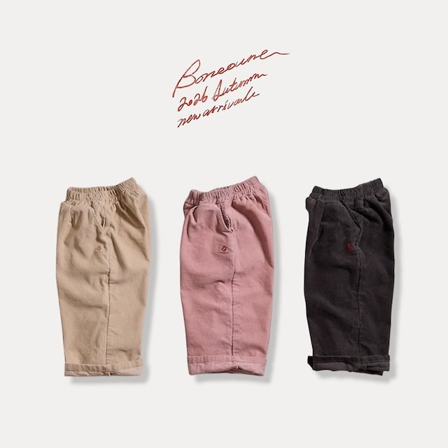 【取寄】boneoune|friends corduroy pants|フレンズコーデュロイパンツ|XS-JL|kids&jr|26 autumn