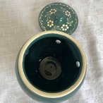 つぼ　緑の大きな壺　ポプリベース　ドライフラワーベース ベジタブルポット　アルザス 12otcp11-2