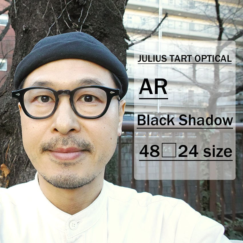 JULIUS TART OPTICAL / AR / ブリッジ:24mm / Black Shadow ブラック