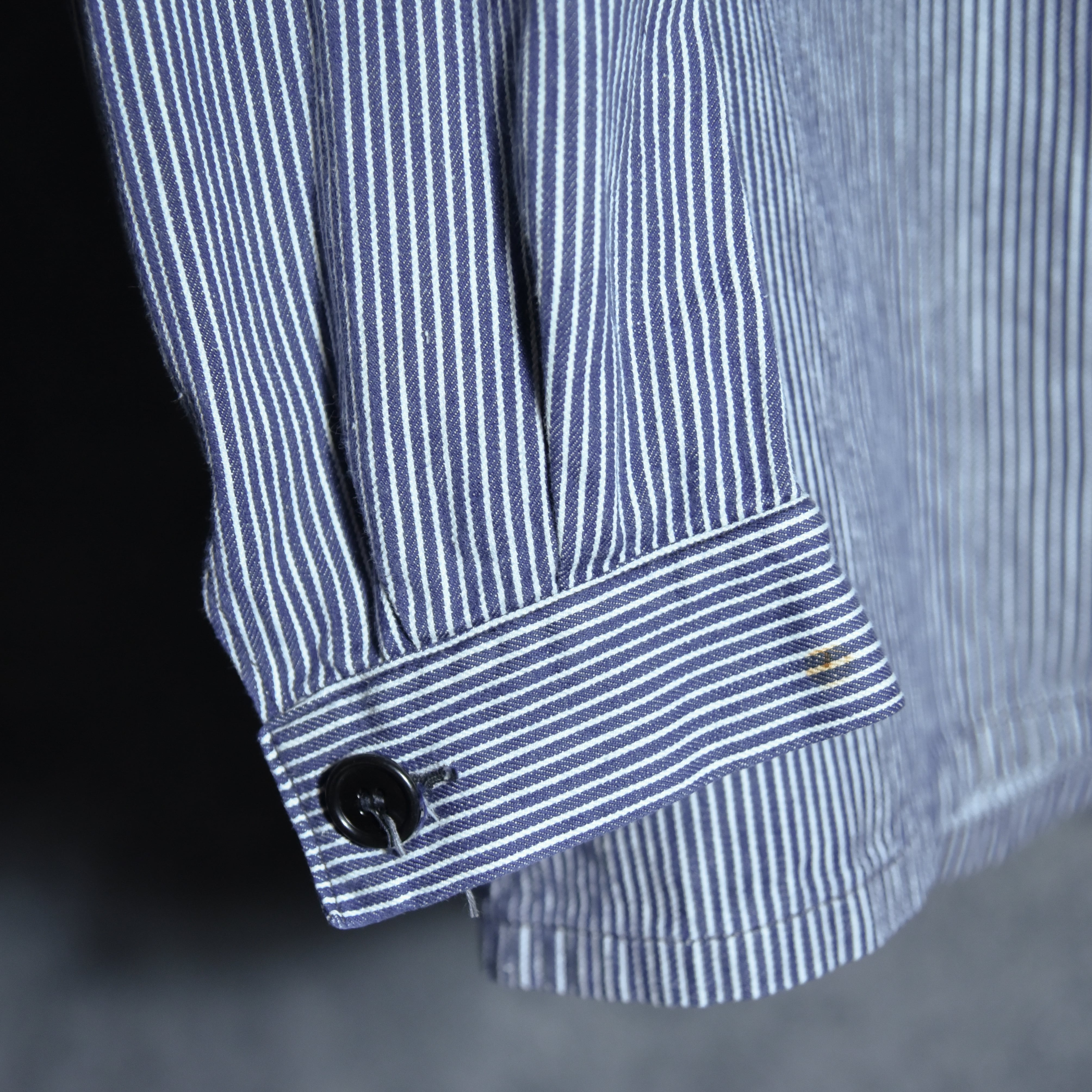 30s Adolphe lafont Hickory Stripe Work Jacket & Patns Setup