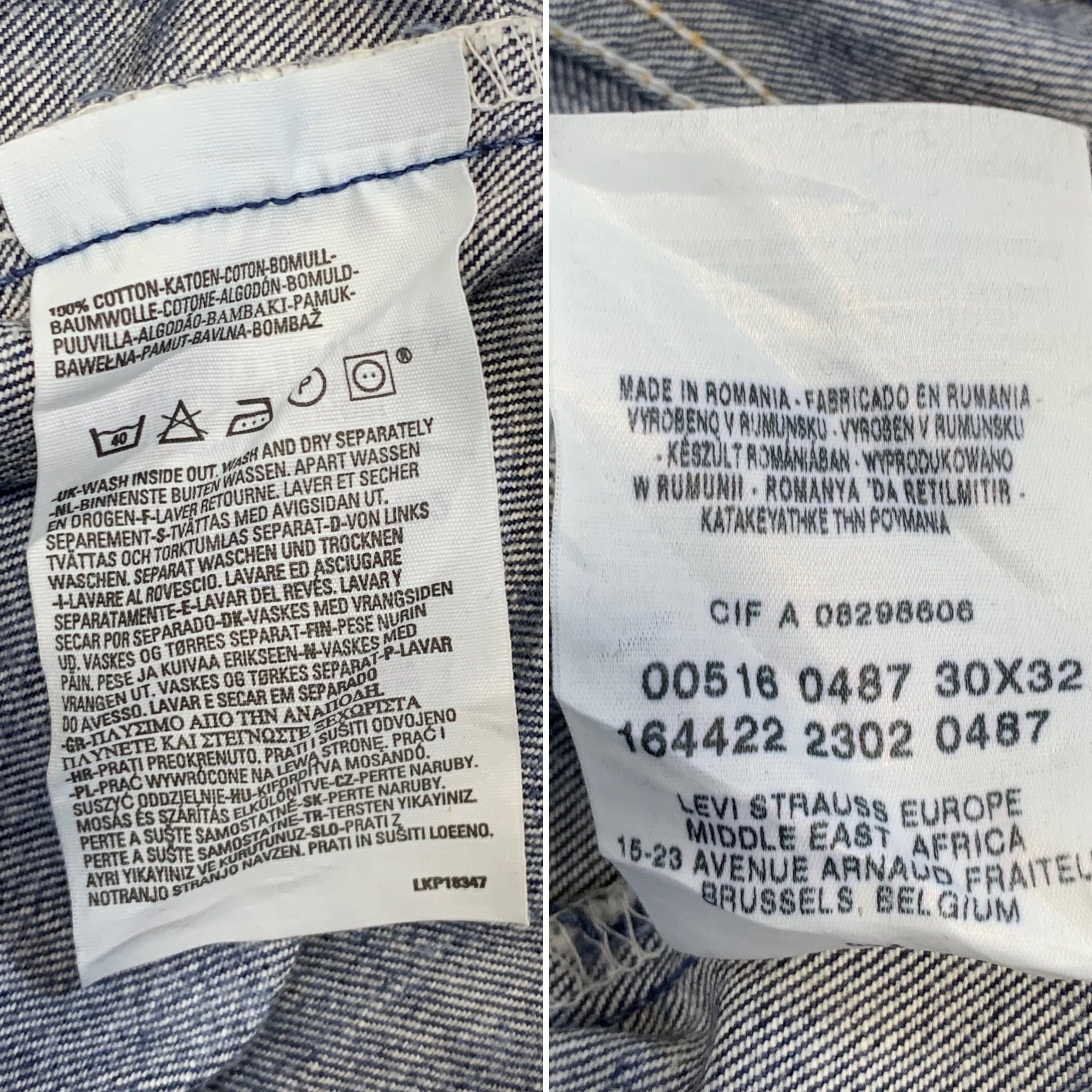 7826 ユーロ リーバイス 516 デニムパンツ 鬼髭 色落ち良好 W30 | San