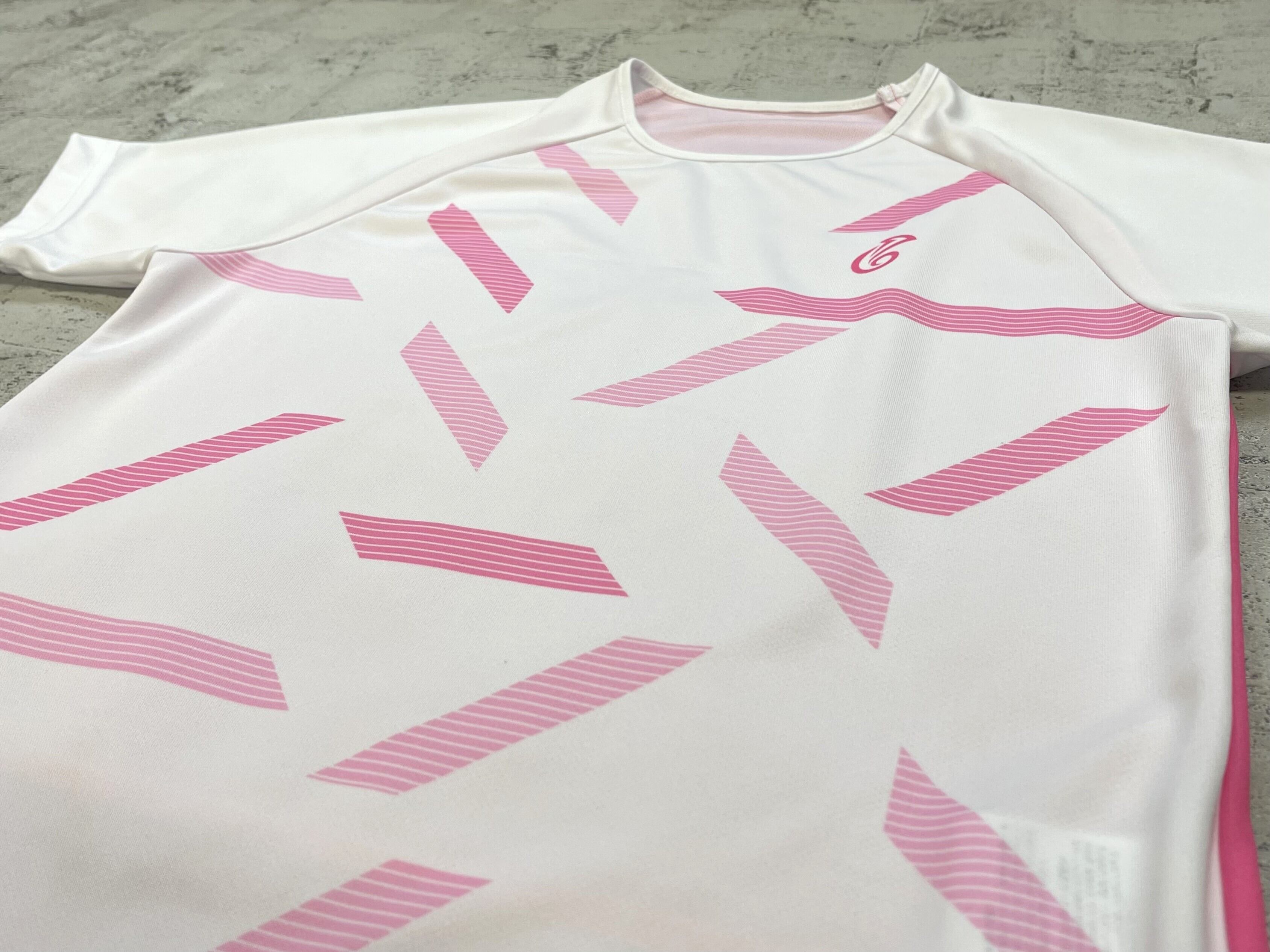 ジュニア 女子 ゲームシャツ 25JLSB【white × pink】