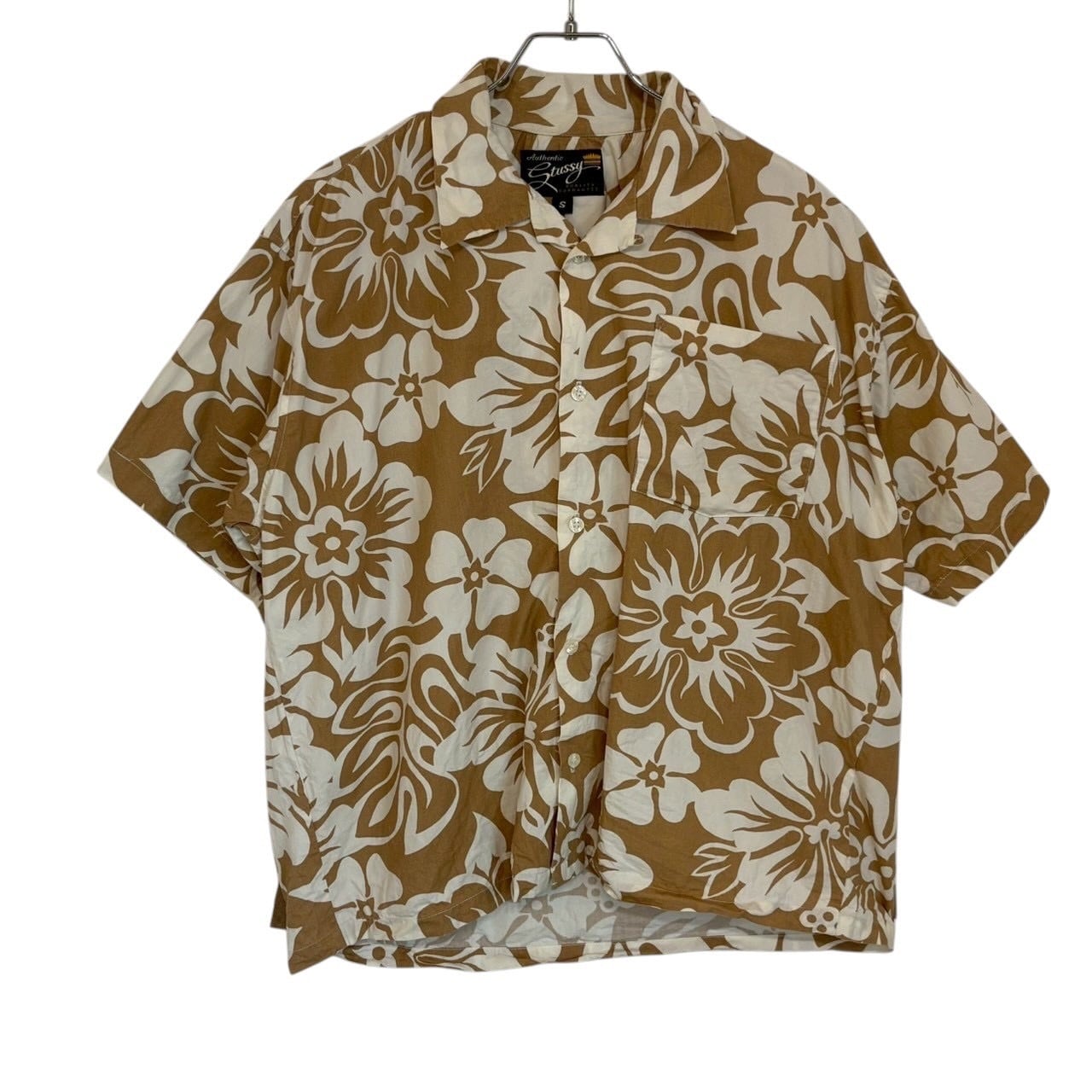 stussy ステューシー 半袖シャツ S 開襟 総柄 アロハシャツ | 古着屋