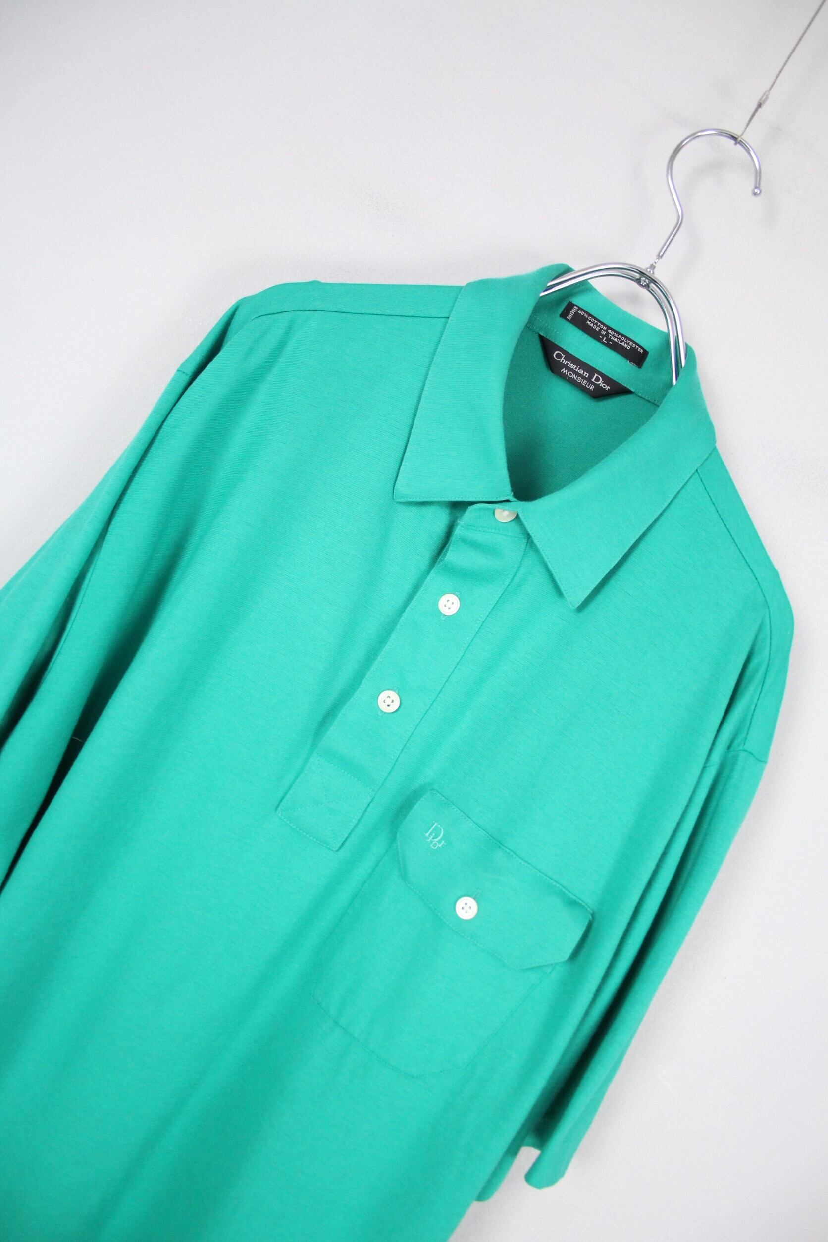 Christian Dior エメラルドグリーン ポロシャツ【FF-5627】 | cv