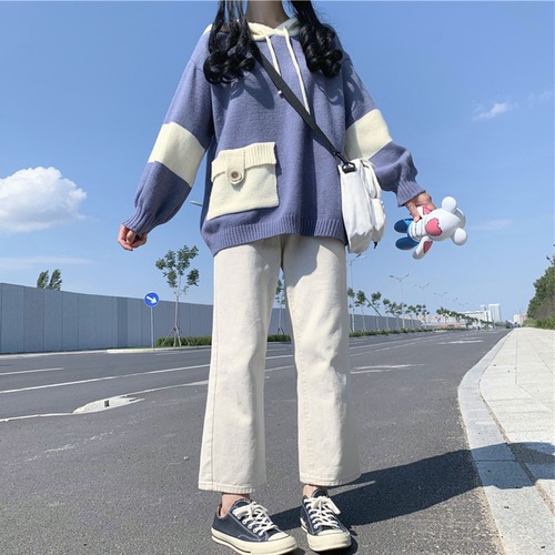 ✞ ♡セーター 大人女子☆カラースリーブポケットニットトップス ランタンスリーブ ✞ゴスロリ SM ミリ 甘ロリ クラロリ 和ロリ エレガント 黒ロリ 姫ロリ 華ロリ BB-BB69598958146