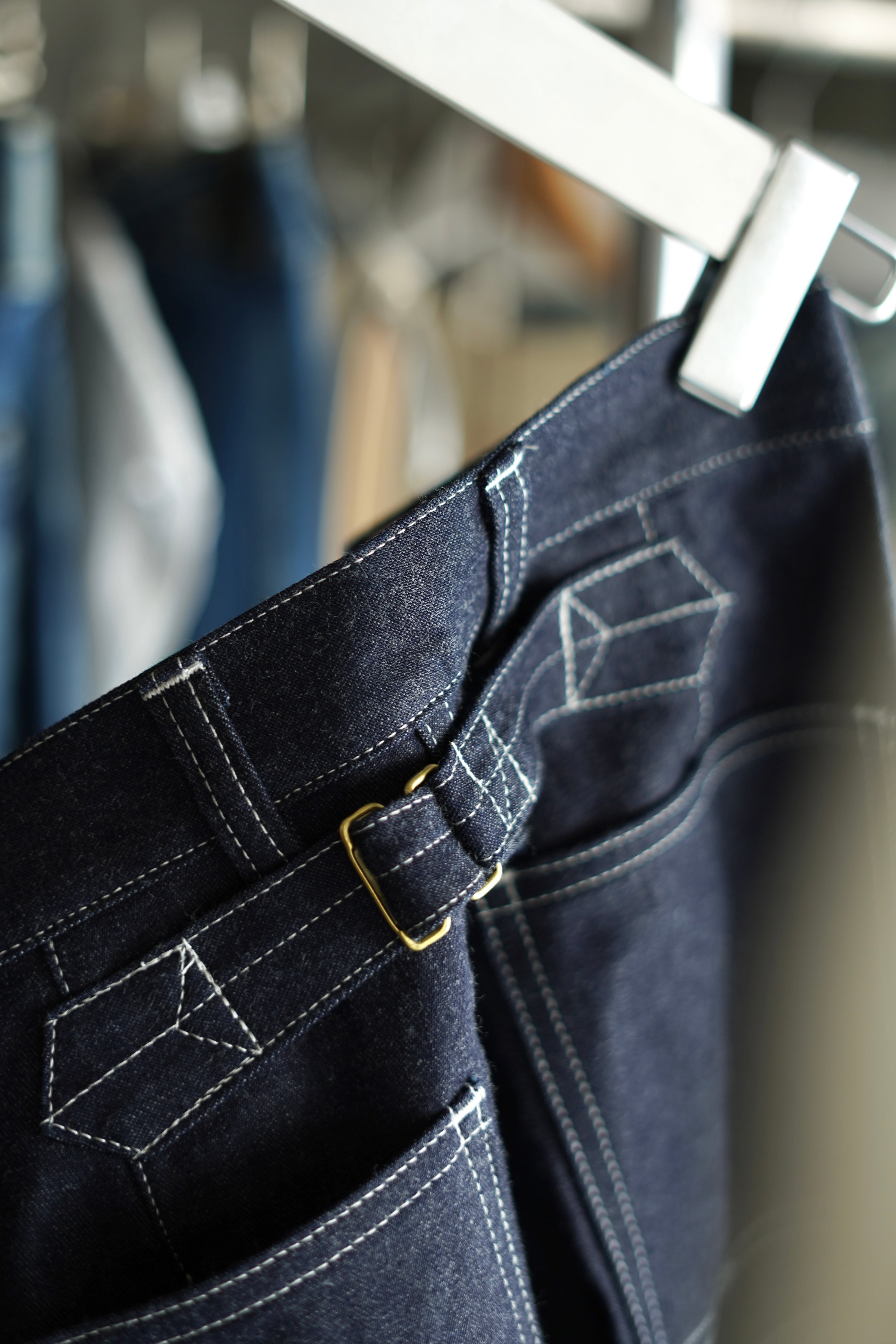 FUMIKA_UCHIDA / DENIM HIGH-WAIST BUGGY PANTS (RIGID INDIGO FUMIKA_UCHIDA / DENIM HIGH-WAIST BUGGY PANTS (RIGID INDIGO