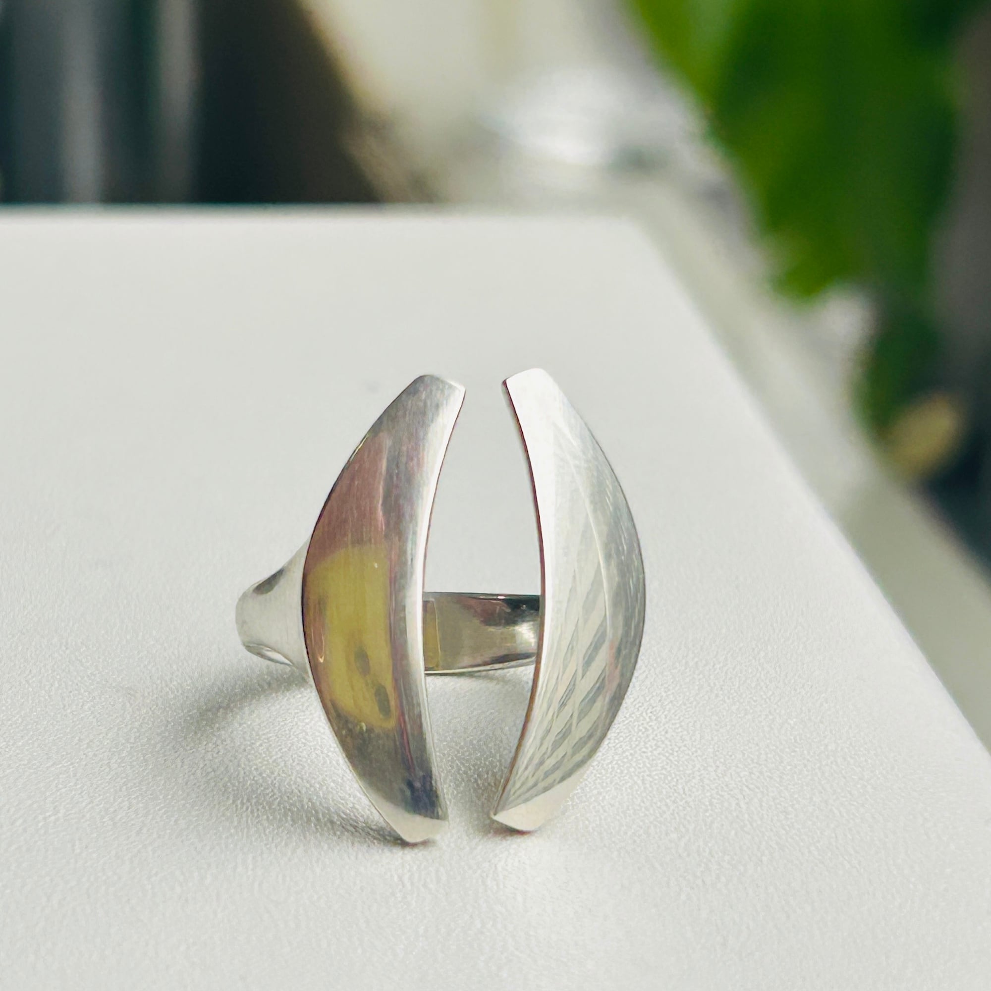 Bent Gabrielsen for W.&S. Sorensen シルバー925 Bypassリング （13号