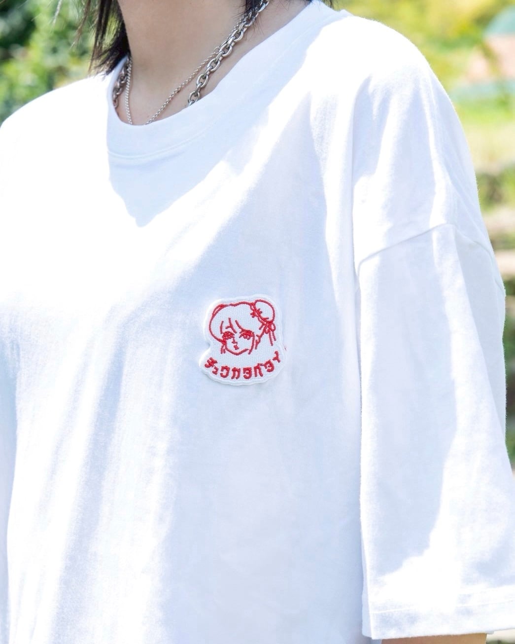 チュウカタベタイ_刺繍シャツ チュウカタベタイロゴ刺繍T-shirt | チュウカタベタイ