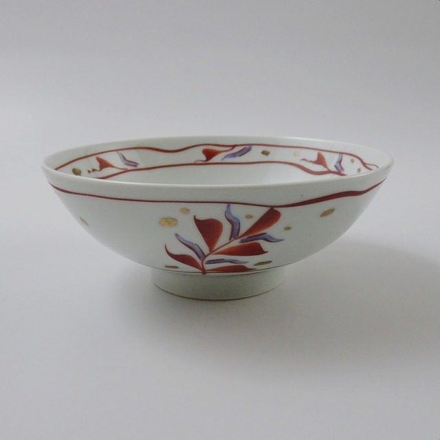 有田焼　ペルシャ赤絵　ラーメン鉢