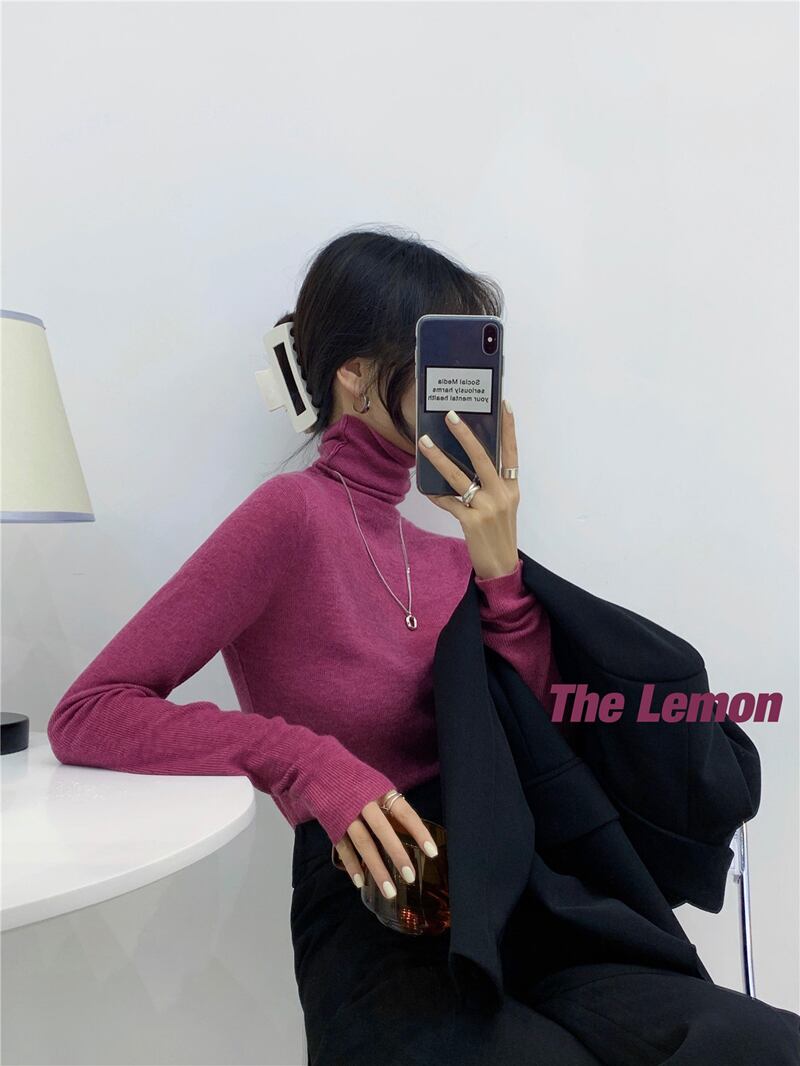 カラースタンダードソリッド セーター レトロ ソリッドカラー ビッグFスモールZ韓国15135213767