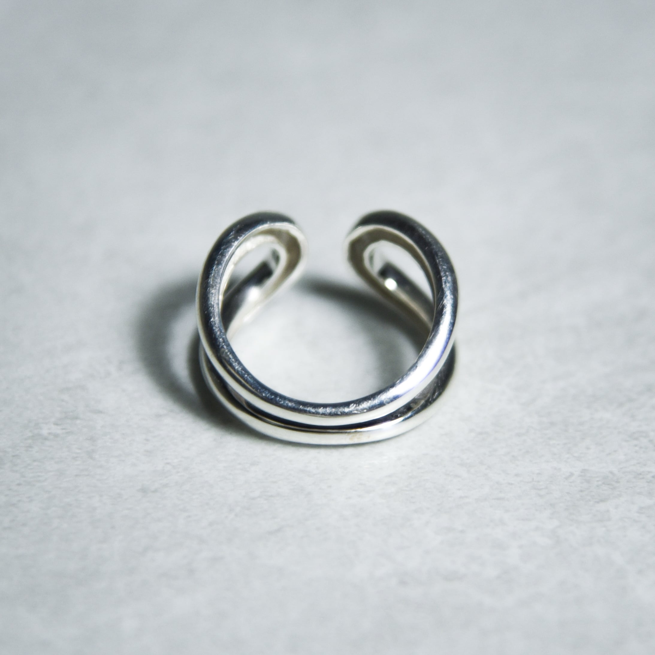 British Vintage Silver Open shank Ring イギリス ヴィンテージ