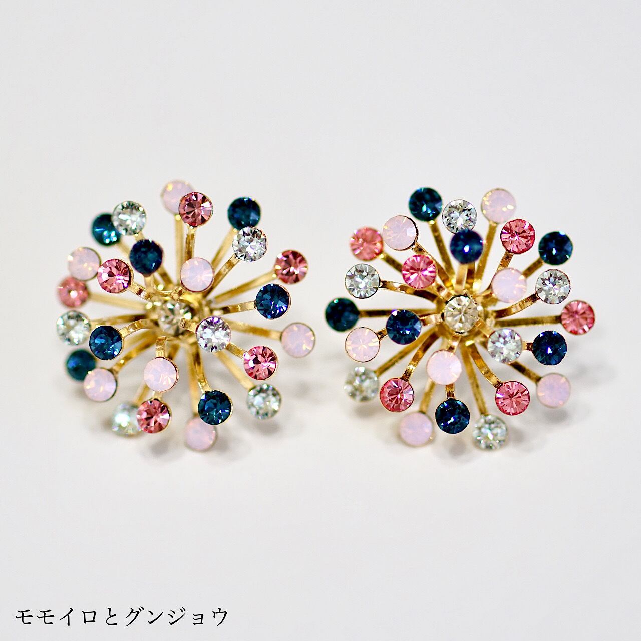 サファイアの実アンティーク風ピアス 旨い