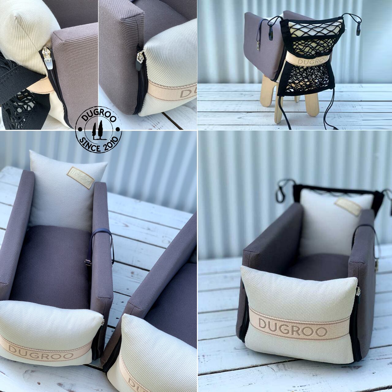 美品 Dugroo ドゥグルー パンナハウス オールラウンドコンソール ボックス S Car Seat ペット HD223 All Round Console Box Car Seat -M Size【Kuank】/ Dugroo / 日本未
