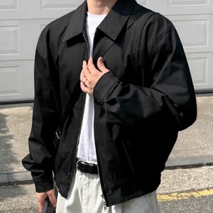 ハンサムショートラペルブルゾン　0852