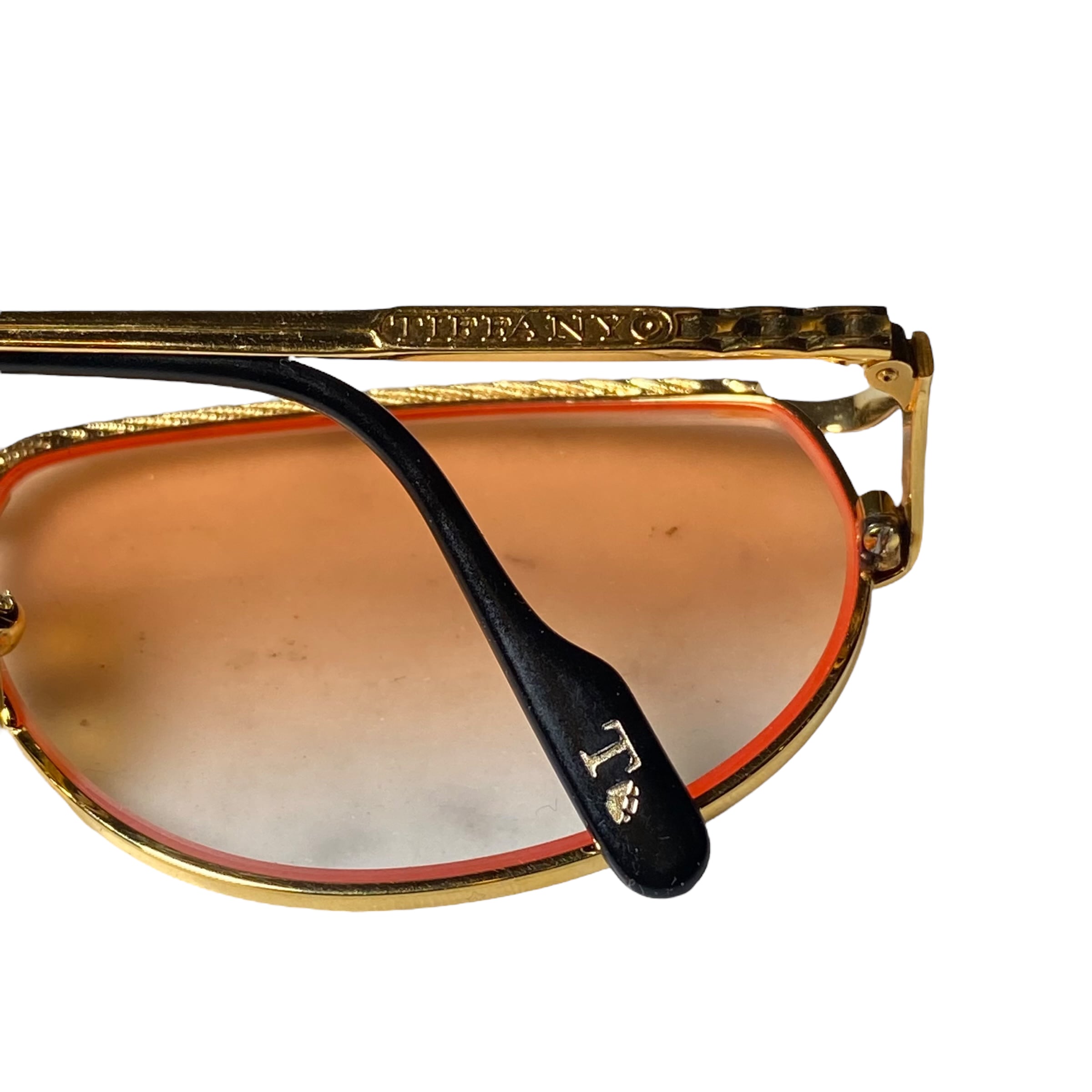 TIFFANY LUNETTES ヴィンテージ 眼鏡フレーム ゴールド×シルバー