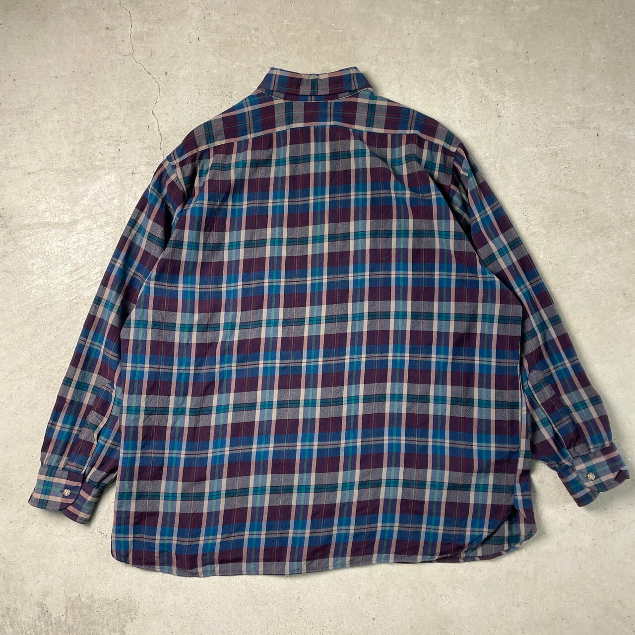 ペンドルトン 70年代 古着　used ウールシャツ M ダークネイビー 70年代 ヴィンテージ Pendleton 無地 ウール シャツ 紺