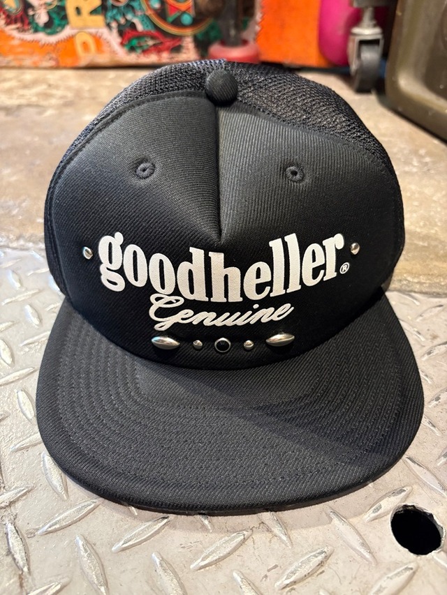 GOOD HELLER / LOGO & STUDS MESH CAP / MASH CAP / BLACK / GH-26AW003