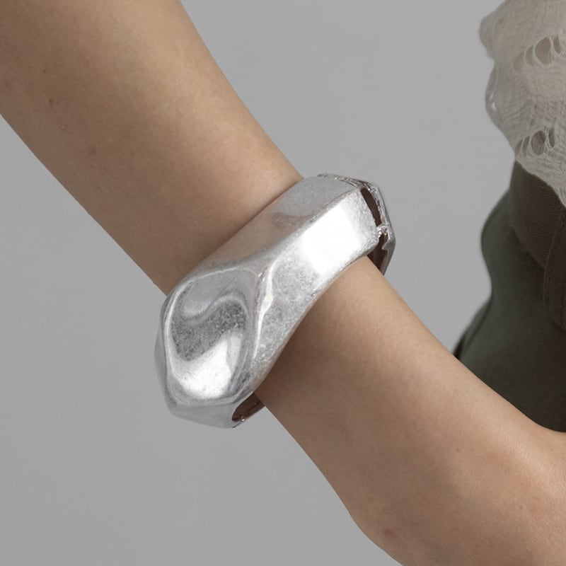 □宅配便□バングル マット加工 変形バングル つや消し ヴィンテージ風