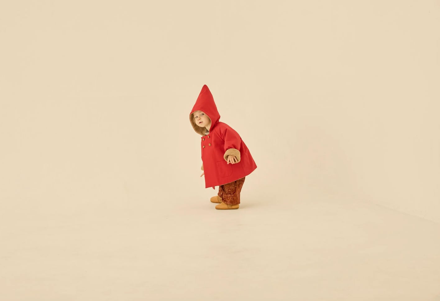 eLfinFolk(エルフィンフォルク)/ elf coat / red / 110,120,130 eLfinFolk(エルフィンフォルク)/ elf coat / red / 110,120,130