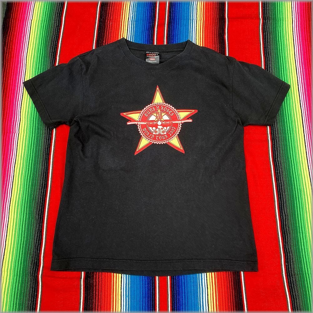 ☆GUNS N' ROSES ガンズアンドローゼズ Tシャツ ワールドツアー 2007