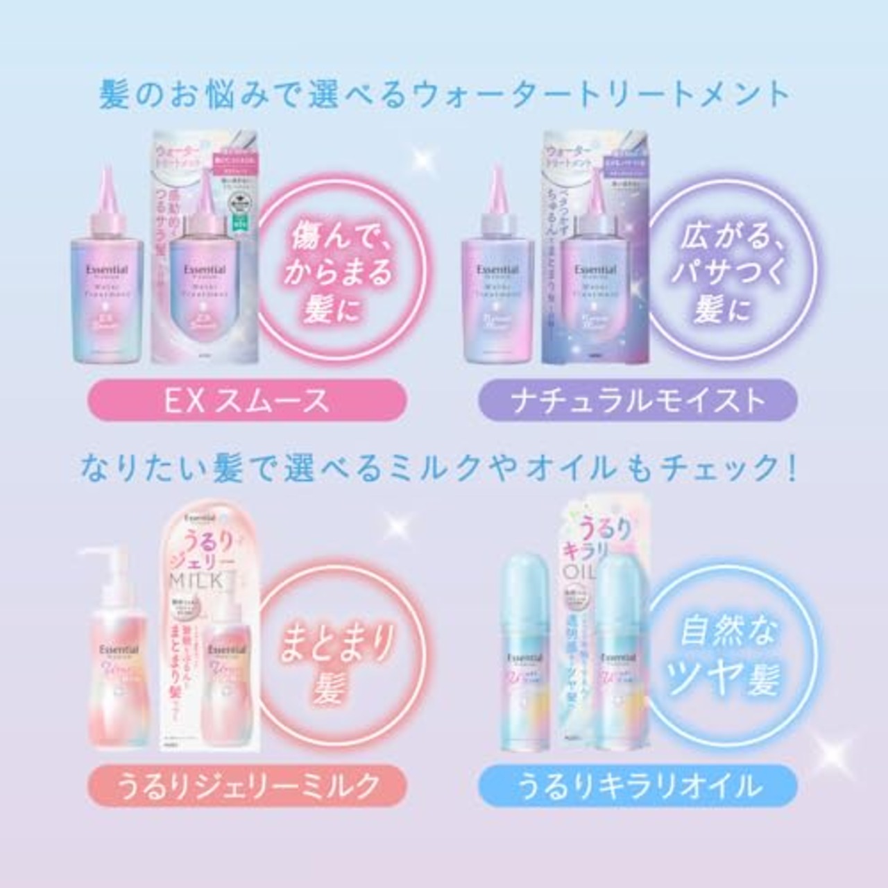エッセンシャル プレミアム ウォータートリートメント ナチュラルモイスト 200ml