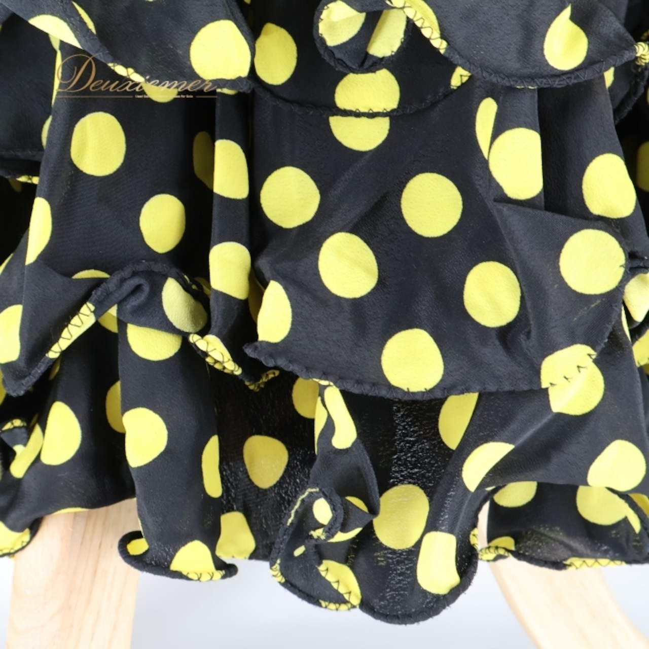 フラメンコ 衣装 トップス ワンピース ファルダ スカート ツーピース セットアップ ブラック系 イエロー系 プリマブティック prima boutique 黒 黄色 ボランテ フリル 水玉 ドット ダンス パーティ 発表会 フェスティバル 衣装 ステージ用 おしゃれ フェミニン レディース