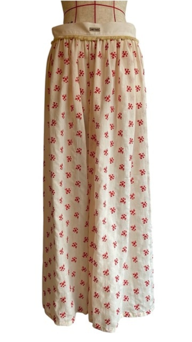 【27SS | 先行予約】FUMIE TANAKA フミエタナカ / ボトムス / natural flower apron